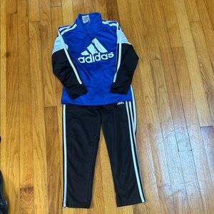 Kid’s Adidas Royal Blue and Black Athletic Set